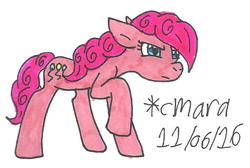 Size: 728x490 | Tagged: safe, artist:cmara, pinkie pie, g4, female, solo, traditional art