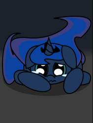 Size: 724x960 | Tagged: safe, artist:dec18kevin, princess luna, g4, female, floppy ears, looking at you, prone, solo