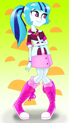 Size: 2160x3840 | Tagged: safe, artist:atomic8497, sonata dusk, equestria girls, g4, clothes, converse, cute, female, food, high res, shoes, sneakers, solo, taco