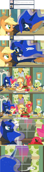 Size: 999x3913 | Tagged: safe, artist:flash equestria photography, apple bloom, applejack, big macintosh, granny smith, princess luna, earth pony, pony, hunted luna, g4, comic, male, stallion, tumblr, tumblr comic