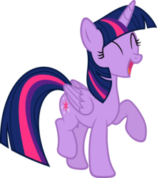Size: 5278x6000 | Tagged: safe, artist:slb94, twilight sparkle, alicorn, pony, g4, rarity takes manehattan, ^^, absurd resolution, adorkable, cute, dork, excited, eyes closed, female, folded wings, mare, simple background, solo, transparent background, twilight sparkle (alicorn), vector