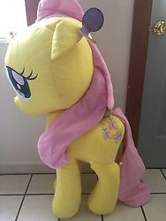 Size: 300x400 | Tagged: safe, fluttershy, pony, g4, 42 inches, hasbro, irl, photo, plushie, solo