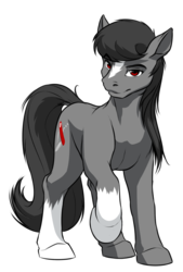 Size: 1329x1967 | Tagged: safe, artist:mykegreywolf, oc, oc only, oc:fixer upper, earth pony, pony, 2017 community collab, derpibooru community collaboration, body markings, simple background, solo, transparent background