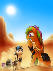 Size: 1200x1600 | Tagged: safe, artist:conicer, oc, oc only, earth pony, pony, male, stallion, sun, wagon