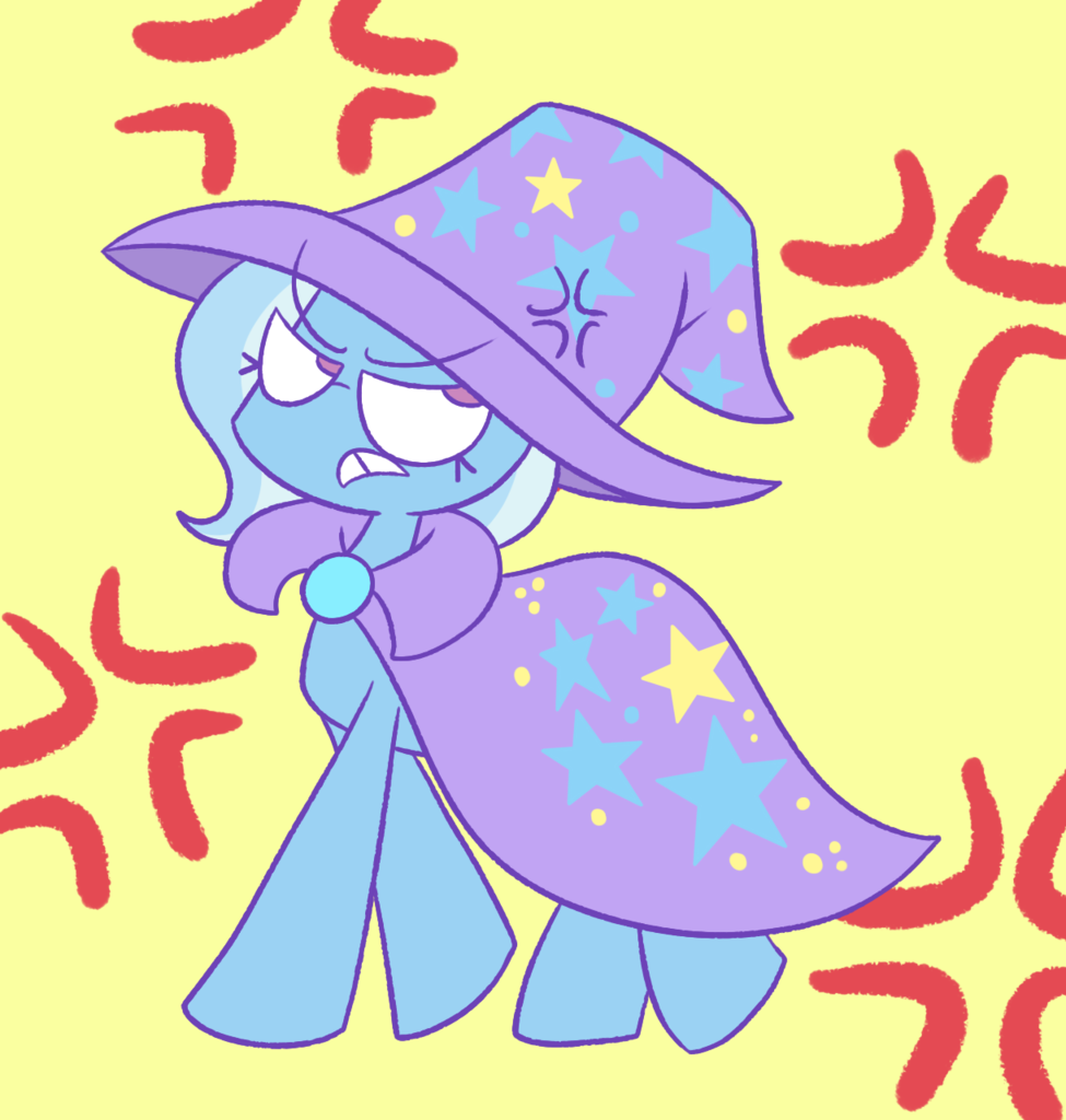 Safe Artist Typhwosion Trixie Pony Unicorn Angry Cross Popping Veins Female