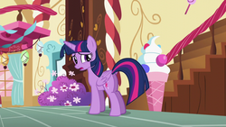 Size: 1280x720 | Tagged: safe, screencap, twilight sparkle, alicorn, pony, g4, my little pony: friendship is magic, party pooped, butt, female, mare, plot, solo, twilight sparkle (alicorn)