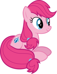 Size: 6980x8970 | Tagged: safe, artist:pink1ejack, oc, oc only, oc:pinkie jack, earth pony, pony, 2017 community collab, derpibooru community collaboration, absurd resolution, simple background, sitting, solo, transparent background, vector