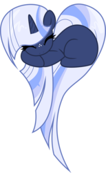 Size: 2349x3805 | Tagged: safe, artist:limedreaming, oc, oc only, oc:silverlay, original species, umbra pony, heart pony, high res, simple background, sleeping, solo, transparent background