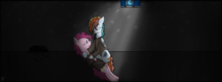 Size: 1940x724 | Tagged: safe, artist:stuflox, pinkie pie, rainbow dash, the count of monte rainbow, g4, abbé faria, crossover, pinkie faria, prison, rainbow dantes, the count of monte cristo