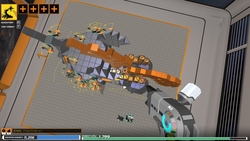 Size: 1600x900 | Tagged: safe, changeling, robot, robot changeling, 3d, food, orange, robocraft, screenshots
