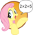 Size: 2000x2063 | Tagged: safe, idw, fluttershy, pegasus, pony, friendship is magic #3, g4, my little pony: friendship is magic (idw), 2+2=5, bad advice fluttershy, exploitable meme, female, high res, meme, solo