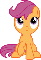 Size: 9242x13471 | Tagged: safe, artist:cyanlightning, scootaloo, pony, g4, on your marks, .svg available, absurd resolution, cute, female, mega absurd res, simple background, solo, transparent background, vector