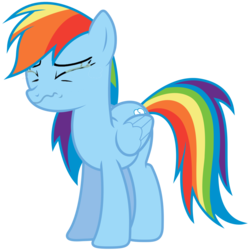Size: 1024x1024 | Tagged: safe, edit, rainbow dash, pegasus, pony, g4, crying, eyes closed, female, sadbow dash, simple background, solo, squirming, transparent background, vector