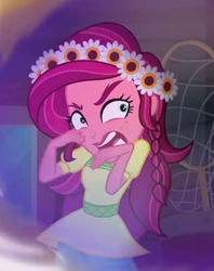 Size: 606x764 | Tagged: safe, screencap, gloriosa daisy, equestria girls, g4, my little pony equestria girls: legend of everfree, angry, cropped, faic, female, solo