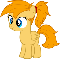 Size: 1024x1002 | Tagged: safe, artist:stargazeschrecken1, oc, oc only, oc:ruby prism, pegasus, pony, female, filly, simple background, solo, transparent background, vector