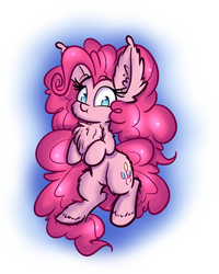 Size: 1000x1250 | Tagged: safe, artist:heir-of-rick, pinkie pie, earth pony, pony, g4, :t, chest fluff, female, fluffy, impossibly large ears, looking at you, solo