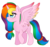 Size: 3974x3717 | Tagged: safe, artist:emera33, oc, oc only, oc:rainbow splash, alicorn, pony, alicorn oc, high res, simple background, solo, transparent background