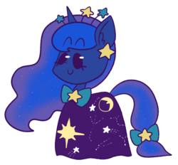 Size: 990x919 | Tagged: safe, artist:typhwosion, princess luna, pony, g4, suited for success, clothes, constellation dress, dress, female, simple background, solo, transparent background