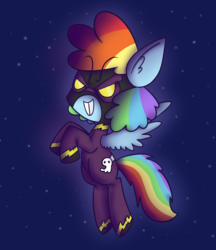 Size: 1472x1706 | Tagged: safe, artist:typhwosion, rainbow dash, pony, g4, clothes, costume, female, nightmare night costume, shadowbolt dash, shadowbolts costume, solo