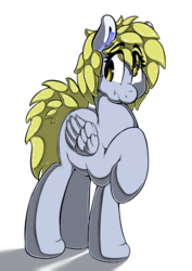 Size: 905x1280 | Tagged: safe, artist:theobrobine, derpy hooves, pegasus, pony, g4, derp, female, mare, scrunchy face, solo