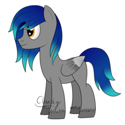 Size: 1800x1800 | Tagged: safe, artist:cloudy95, oc, oc only, oc:frostbite, pegasus, pony, male, solo, stallion