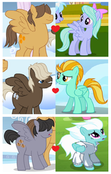 Size: 510x797 | Tagged: safe, artist:3d4d, dumbbell, fleetfoot, flitter, hoops, lightning dust, quarterback, pegasus, pony, g4, boy bullies, crack shipping, fleetback, flitterhoops, heart, lightningbell, male, shipping, shipping domino, show accurate, straight