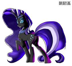 Size: 2251x2040 | Tagged: safe, artist:skyart301, nightmare rarity, pony, unicorn, g4, female, high res, smiling, solo