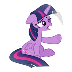 Size: 3000x3000 | Tagged: safe, artist:sollace, twilight sparkle, alicorn, pony, g4, .svg available, bubble, female, folded wings, high res, in bubble, mare, open mouth, show accurate, simple background, solo, tired, transparent background, twilight sparkle (alicorn), vector