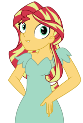 Size: 869x1294 | Tagged: safe, artist:berrypunchrules, sunset shimmer, equestria girls, g4, female, solo, wat
