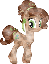 Size: 3000x3952 | Tagged: safe, artist:uponia, oc, oc only, oc:jade verdi, crystal pony, pony, alternate hairstyle, crystallized, cute, cutie mark, high res, raised hoof, simple background, smiling, solo, transparent background, vector