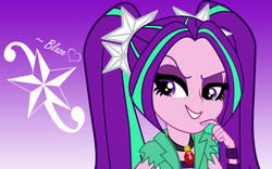 Size: 1680x1050 | Tagged: safe, artist:vortexbrh20, aria blaze, equestria girls, g4, my little pony equestria girls: rainbow rocks, bracelet, cutie mark, female, gradient background, heart, jewelry, lidded eyes, solo, vector, wallpaper