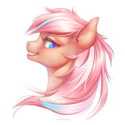 Size: 1024x1024 | Tagged: safe, artist:purpletigra, oc, oc only, pony, bust, portrait, simple background, solo, white background