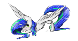 Size: 1024x543 | Tagged: safe, artist:themagicfantasy, oc, oc only, oc:magic fantasy, pegasus, pony, simple background, solo, tongue out, transparent background