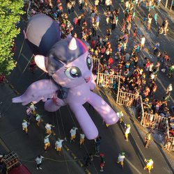 Size: 2048x2048 | Tagged: safe, twilight sparkle, alicorn, pony, g4, balloon, chile, giant pony, high res, inflatable, irl, macro, parade, parade balloon, paris parade, photo, twilight sparkle (alicorn)