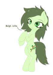 Size: 4536x6378 | Tagged: dead source, safe, artist:an-m, oc, oc only, earth pony, pony, absurd resolution, bipedal, descriptive noise, eyes open, green eyes, horse noises, lidded eyes, meme, neigh, open mouth, pony oc, simple background, solo, transparent background