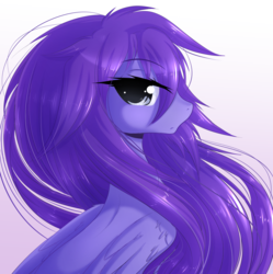 Size: 1280x1286 | Tagged: safe, artist:fluffymaiden, oc, oc only, oc:stygian melody, pegasus, pony, female, looking at you, mare, solo