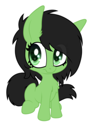 Size: 4961x7016 | Tagged: dead source, safe, artist:an-m, artist:lockhe4rt, oc, oc only, oc:anon, oc:filly anon, pony, absurd resolution, colored pupils, cute, eyes open, female, filly, green eyes, pony oc, simple background, sitting, solo, transparent background