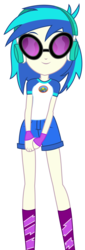 Size: 1500x4425 | Tagged: safe, artist:sketchmcreations, dj pon-3, vinyl scratch, equestria girls, g4, my little pony equestria girls: legend of everfree, female, headphones, high res, simple background, solo, transparent background, vector