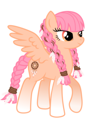 Size: 4961x7016 | Tagged: safe, artist:chimajra, oc, oc only, oc:dream feather, pegasus, pony, absurd resolution, braid, cutie mark, female, mare, simple background, solo, transparent background, vector