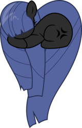 Size: 2437x3802 | Tagged: safe, artist:limedreaming, oc, oc only, oc:neigh sayer, earth pony, pony, female, heart pony, high res, mare, sleeping, solo