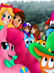 Size: 500x667 | Tagged: artist needed, safe, pinkie pie, cat, earth pony, fish, human, humanoid, pony, zbornak, anthro, g4, anthro with ponies, brother and sister, brothers, crossover, crossover nexus, darwin watterson, dimensional shenanigans, dipper pines, female, gravity falls, gregory, gumball watterson, human female, human male, mabel pines, male, marco diaz, mass crossover, multiverse, over the garden wall, siblings, star butterfly, star vs the forces of evil, sylvia (wander over yonder), the amazing world of gumball, twins, wander (wander over yonder), wander over yonder, wirt