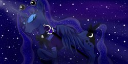 Size: 1262x633 | Tagged: safe, artist:zomixnu, princess luna, pony, g4, bow, clothes, crossover, female, phone drawing, sailor moon (series), solo, tail bow