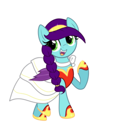 Size: 4000x4000 | Tagged: safe, artist:peachesandcreamated, oc, oc only, oc:high pitch, bat pony, pony, absurd resolution, clothes, dress, female, mare, simple background, solo, transparent background, vector