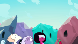 Size: 1366x768 | Tagged: safe, artist:doublewbrothers, screencap, ambiguous race, gem (race), gem pony, pony, amethyst (steven universe), animated at source, crystal gems, female, fusion, garnet (steven universe), gem, gem fusion, hilarious in hindsight, male, pearl, pearl (steven universe), ponified, steven universe, thought crimes