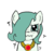Size: 640x600 | Tagged: safe, artist:ficficponyfic, color edit, edit, oc, oc only, oc:emerald jewel, earth pony, pony, colt quest, amulet, angry, child, color, colored, colt, crying, cute, fear, foal, hair over one eye, male, sad, scrunchy face, shaking, solo, upset, wavy mouth, worried
