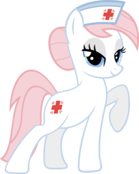 Size: 4794x6000 | Tagged: safe, artist:slb94, nurse redheart, pony, g4, absurd resolution, bedroom eyes, female, looking at you, nurse, pose, raised hoof, rarity pose, simple background, solo, transparent background, vector