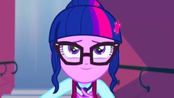 Size: 1280x720 | Tagged: safe, screencap, sci-twi, twilight sparkle, equestria girls, g4, my little pony equestria girls: friendship games, female, solo, what more is out there