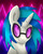 Size: 1024x1273 | Tagged: safe, artist:legenddestroye, dj pon-3, vinyl scratch, pony, g4, bust, female, portrait, solo, watermark