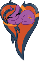Size: 2441x3840 | Tagged: safe, artist:limedreaming, oc, oc only, oc:saturn star, pony, unicorn, female, heart pony, high res, mare, sleeping, solo