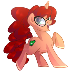 Size: 1200x1200 | Tagged: safe, artist:drawntildawn, oc, oc only, oc:crypti chronicler, pony, unicorn, glasses, simple background, solo, transparent background